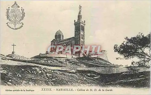 Ansichtskarte AK Marseille Colline de ND de la Garde