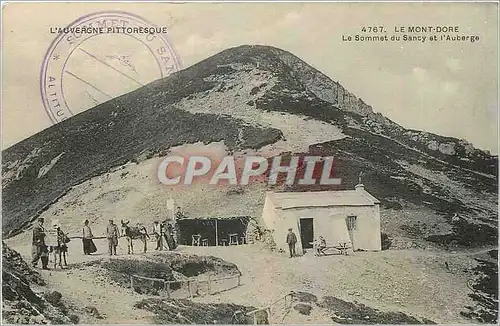 Ansichtskarte AK Le Mont Dore Le Sommet du Sancy et l'Auberge