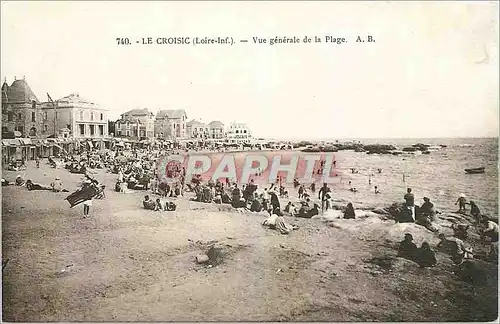 Ansichtskarte AK Le Croisic Loire Inf Vue generale de la Plage