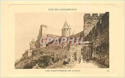 Cartes postales Cite de Carcassonne Les Avant Portes de l'Aude