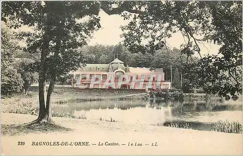 Cartes postales Bagnoles de l'Orne Le Casino Le Lac
