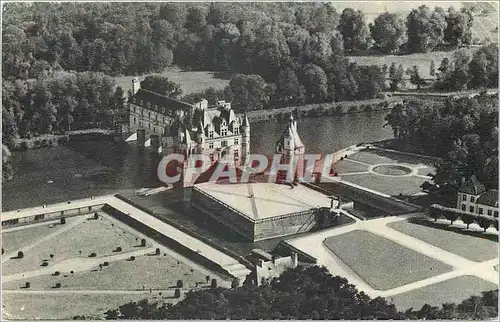 Cartes postales moderne Le Chateau de Chenonceaux vu d'un Avion Air France