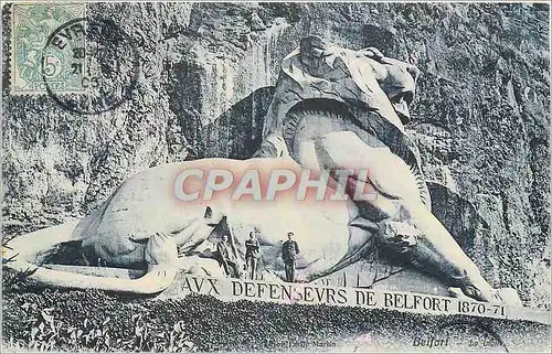 Cartes postales Avx Defensevrs de Belfort Lion