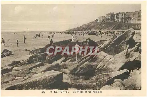Cartes postales Le Portel La Plage et les Falaises