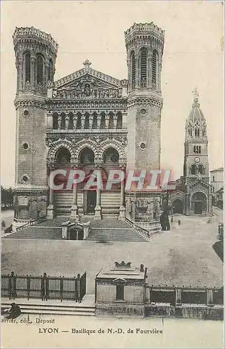 Cartes postales Lyon Basilique de ND de Fourviere