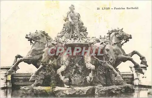 Cartes postales Lyon Fontaine Bartholdi