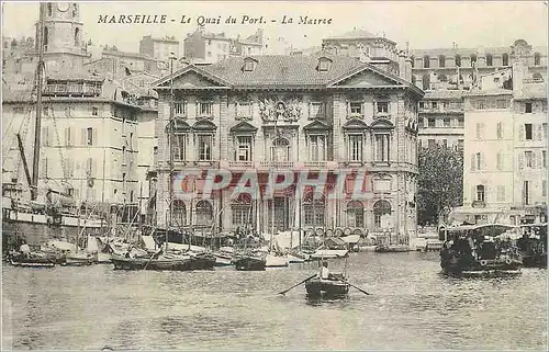 Ansichtskarte AK Marseille Le Quai du Port La Mairie Bateaux