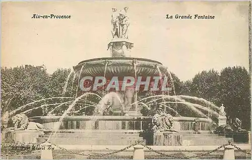 Cartes postales Aix en Provence La Grande Fontaine