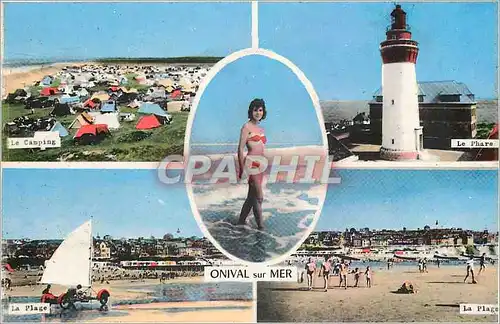 Cartes postales moderne Onival sur Mer Phare Le camping