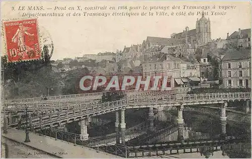 Cartes postales Le Mans Pont en X