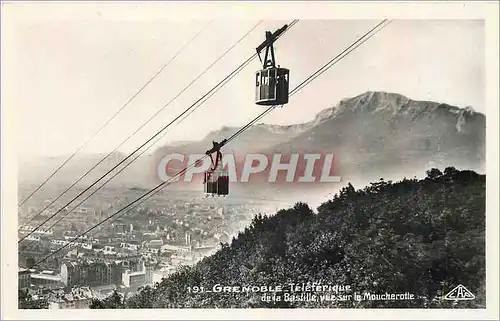 Cartes postales moderne Grenoble Telepherique de la Bastille vue sur le Moucherotte