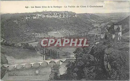 Ansichtskarte AK Les Beaux Sites de la Dordogne La Vallee du Ceou a Castelnaud