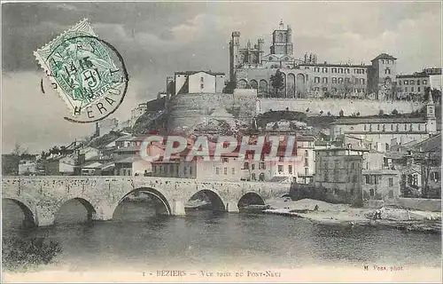 Cartes postales Beziers Vue prise de Pont Neuf