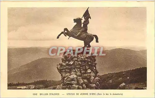 Cartes postales Ballon d'Alsace Statue de Jeanne d'Arc