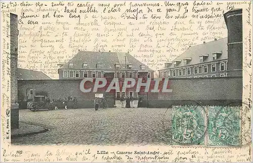 Cartes postales Lille Caserne Saint Andre Militaria