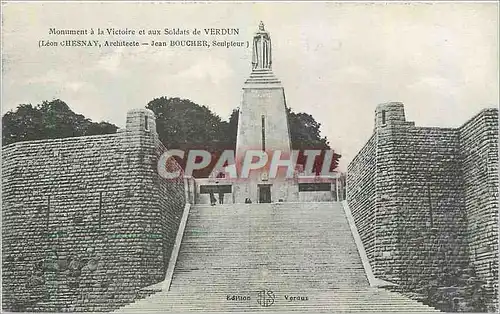Cartes postales Monument a la Victoire et aux Soldats de Verdun Militaria