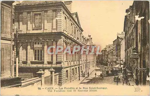 Cartes postales Caen Les Facultes et la Rue Saint Sauveur