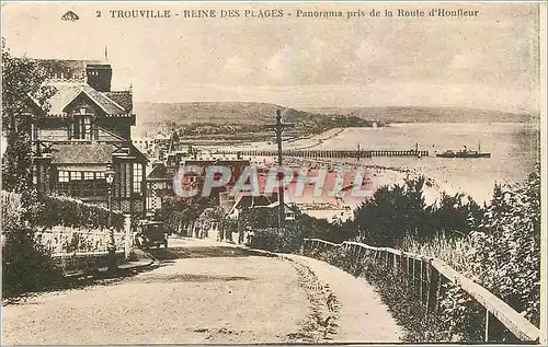 Cartes postales Trouville Reine des Plages Panorama pris de la Route d'Honfleur