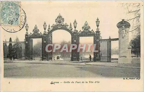 Cartes postales Lyon Grille du Parc de la Tete d'Or