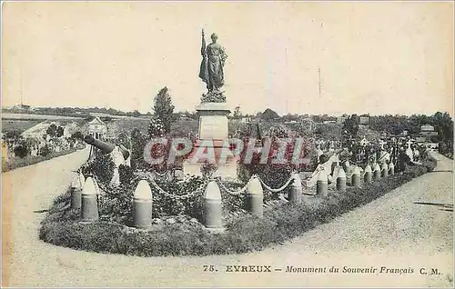 Cartes postales Evreux Monument du Souvenir Francais Militaria