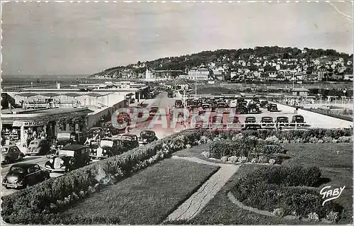 Cartes postales moderne Deauville Calvados La Plage Fleurie vue d'Ensemble vers Trouville Automobile