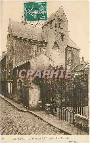 Cartes postales Bayeux Maison du XVI