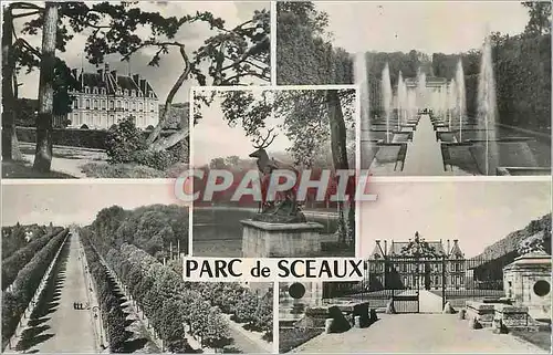 Moderne Karte Domaine de Sceaux Seine Divers aspects du Parc