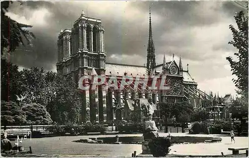 Moderne Karte Paris Notre Dame vue du Square R Viviani