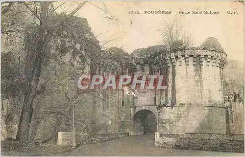 Cartes postales Fougeres Porte Saint Sulpice