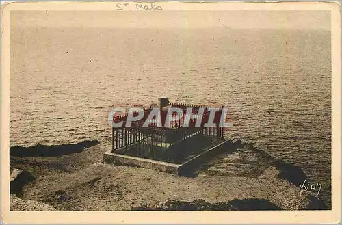 Cartes postales Cote d'Emeraude Saint Malo Ille et Vilaine Tombeau de Chateaubriand au Grand Bey