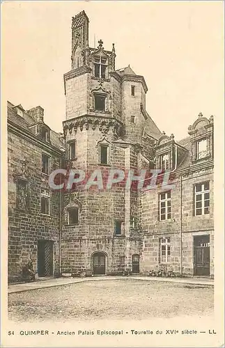 Ansichtskarte AK Quimper Ancien Palais Episcopal