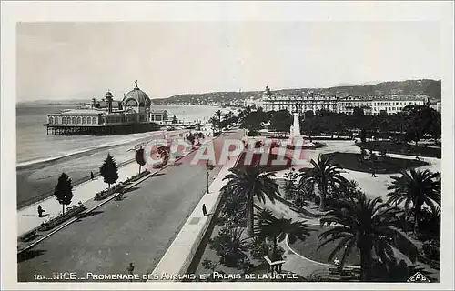 Cartes postales Nice Promenade des Anglais et Palais de la Jetee