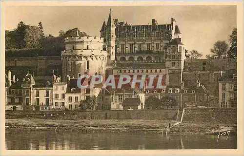 Ansichtskarte AK Amboise Indre et Loire Le Chateau et la Loire