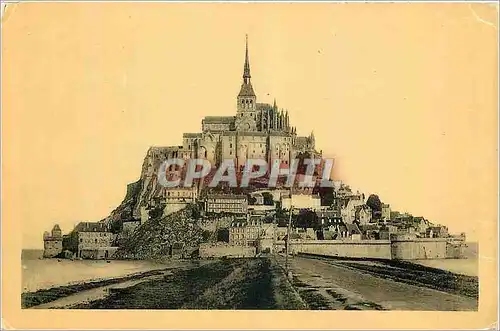 Ansichtskarte AK Abbaye du Mont Saint Michel Vue generale Face sud