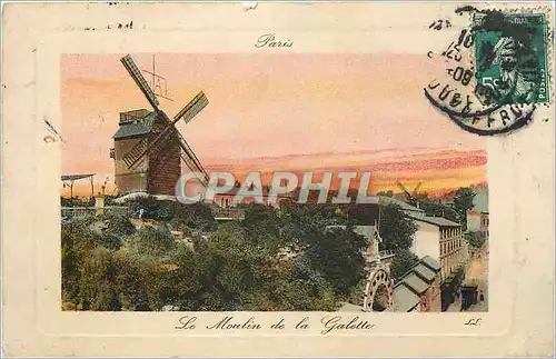 Cartes postales Paris Le Moulin de la Galette Montmartre