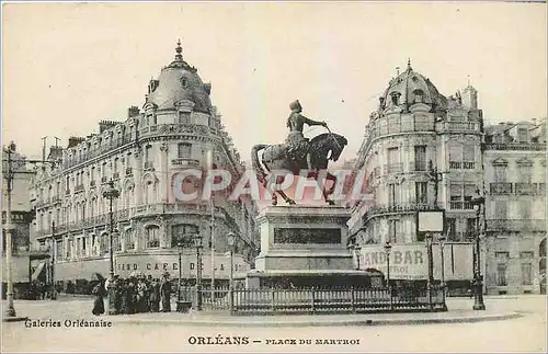 Cartes postales Orleans Place du Martroi