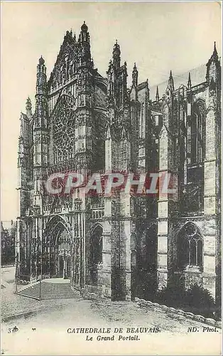 Ansichtskarte AK Cathedrale de Beauvais Le Grand Portail