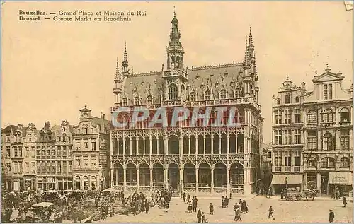 Cartes postales Bruxelles Grand Place et Maison du Roi