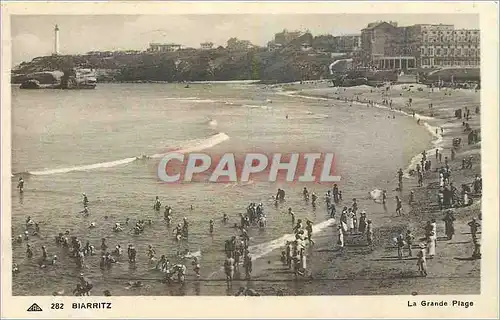 Cartes postales Biarritz La Grande Plage Phare