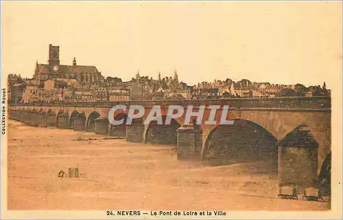 Ansichtskarte AK Nevers Le Pont de Loire et la Ville