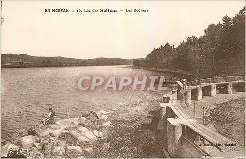 Cartes postales Lac des Settons Les Rochers