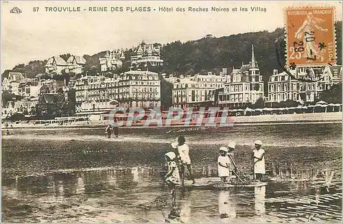 Cartes postales Trouville Reine des Plages Hotel des Roches Noires et les Villas Enfants