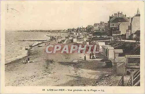 Cartes postales Lion sur Mer Vue generale de la Plage