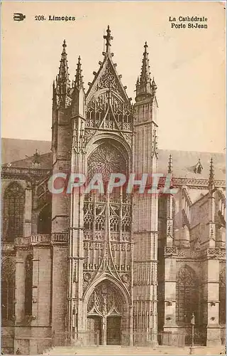 Ansichtskarte AK Limoges La Cathedrale Porte St Jean