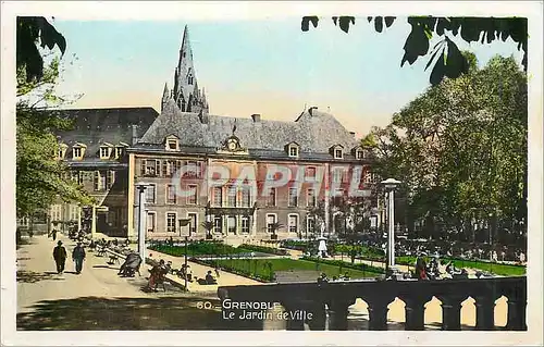 Cartes postales Grenoble Le jardin de ville