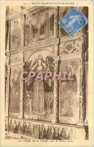 Cartes postales Saint Martin d'Entraunes Le retable de la Vierge