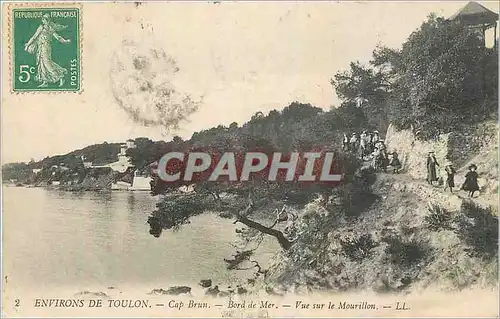 Ansichtskarte AK Environs de Toulon Cap Brun Bord de Mer