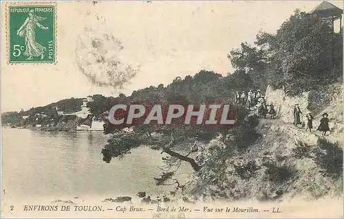 Cartes postales Environs de Toulon Cap Brun Bord de Mer