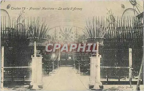 Cartes postales Toulon Arsenal Maritime La salle d'Armes Militaria
