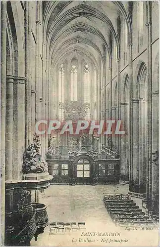 Ansichtskarte AK Saint Maximin La Basilique Nef principale